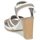 Chaussures Femme Sandales et Nu-pieds Espace GENIEVRE Gris / Blanc