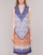 Vêtements Femme Robes courtes Derhy FORTERESSE Blanc / Bleu / Orange