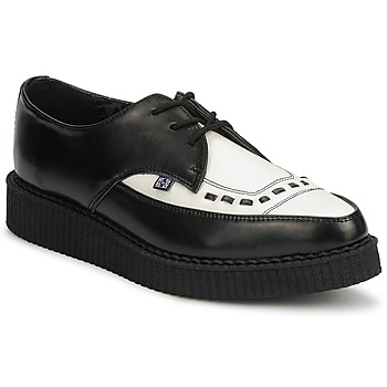 Chaussures Derbies TUK POINTED CREEPER Noir / Blanc