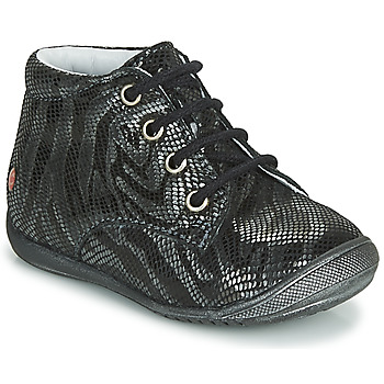 Chaussures Fille Boots GBB NAOMI Noir / Argenté