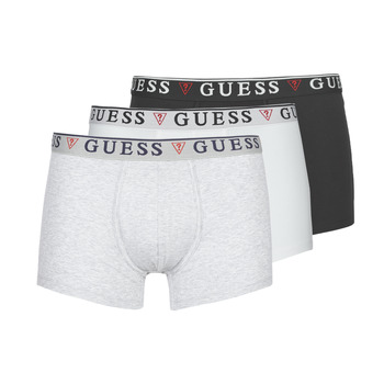 Sous-vêtements Homme Boxers Guess BRIAN BOXER TRUNK PACK X3 Noir / Gris / Blanc