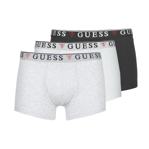 Sous-vêtements Homme Boxers Guess BRIAN BOXER TRUNK PACK X6 Noir / Gris / Blanc
