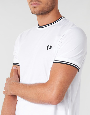 Fred Perry TWIN TIPPED T-SHIRT Blanc