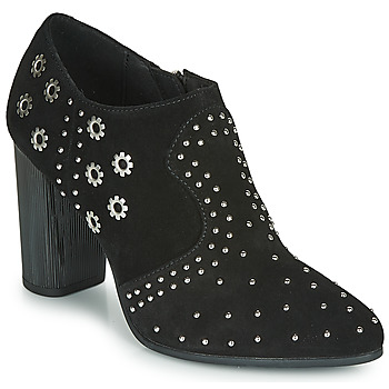 Chaussures Femme Low boots Geox D PEYTHON HIGH Noir