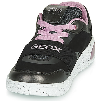Geox J XLED GIRL Noir / Rose / LED