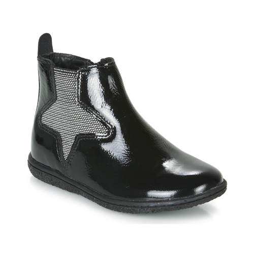 Chaussures Fille Boots Kickers VERMILLON Noir