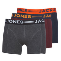 Sous-vêtements Homme Boxers Jack & Jones JACLICHFIELD X3 Gris / Noir / Bordeaux