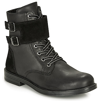 Chaussures Fille Boots Citrouille et Compagnie LOMENE Noir
