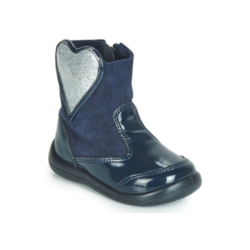 Chaussures Fille Boots Gioseppo BUCKLAND Marine / Argenté