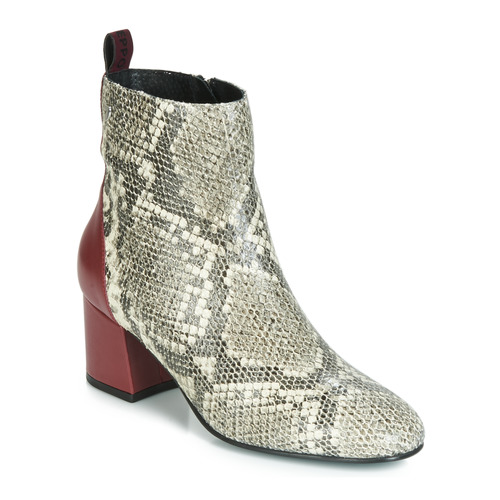 Chaussures Femme Bottines Gioseppo NEUBURG Python / Bordeaux