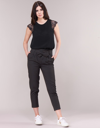 Vêtements Femme Pantalons 5 poches Betty London LAALIA Noir / Blanc