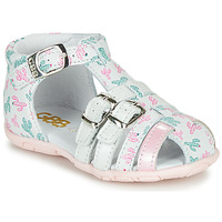 Chaussures Fille Sandales et Nu-pieds GBB RIVIERA Blanc / Rose