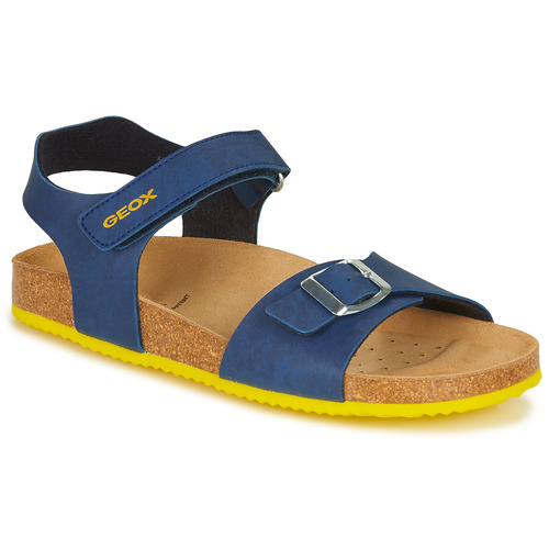 Chaussures Enfant Sandales et Nu-pieds Geox GHITA BOY Bleu / Jaune