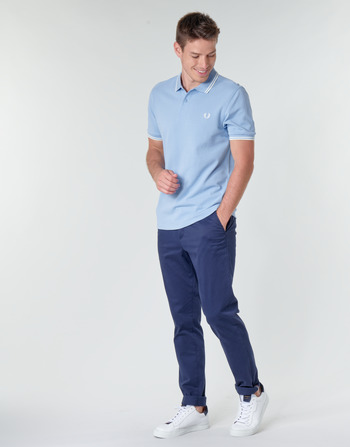 Fred Perry TWIN TIPPED FRED PERRY SHIRT Bleu