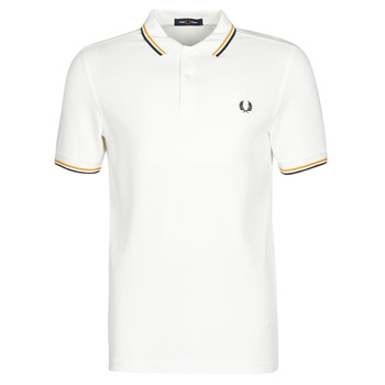 Vêtements Homme Polos manches courtes Fred Perry TWIN TIPPED FRED PERRY SHIRT Blanc