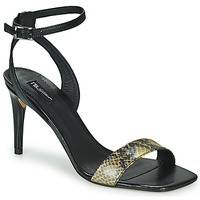 Chaussures Femme Sandales et Nu-pieds Tosca Blu LA-DIGUE Noir / Python jaune