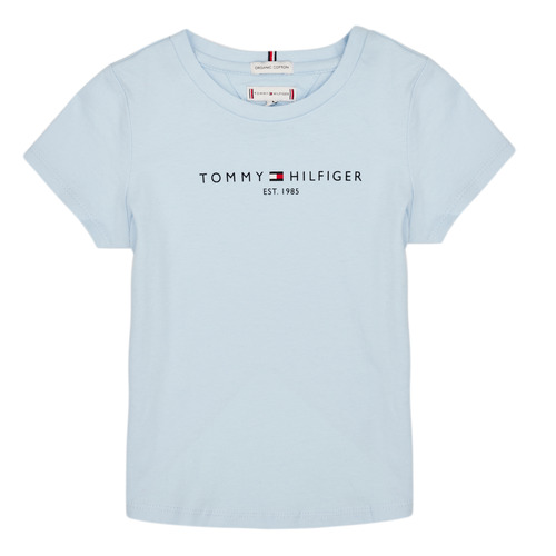 Vêtements Fille T-shirts manches courtes Tommy Hilfiger KG0KG05023 Bleu