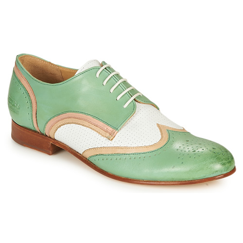Chaussures Femme Derbies Melvin & Hamilton SALLY 15 Vert / Blanc / Beige