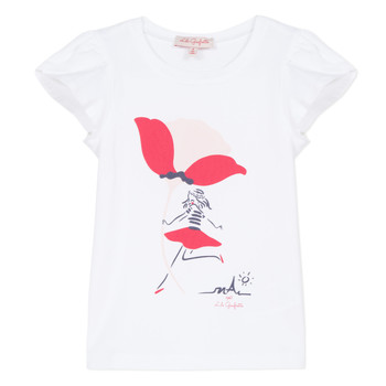 Vêtements Fille T-shirts manches courtes Lili Gaufrette KATINE Blanc