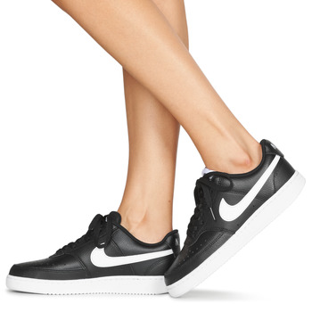 Nike COURT VISION LOW Noir / Blanc