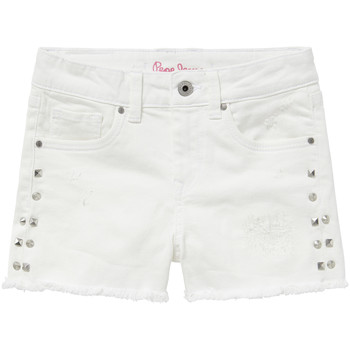 Vêtements Fille Shorts / Bermudas Pepe jeans ELSY Blanc