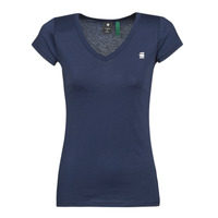 Vêtements Femme T-shirts manches courtes G-Star Raw EYBEN SLIM V T WMN SS Bleu