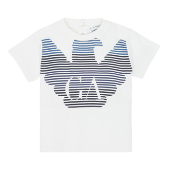 Vêtements Garçon T-shirts manches courtes Emporio Armani 6HHTQ7-1J00Z-0101 Blanc