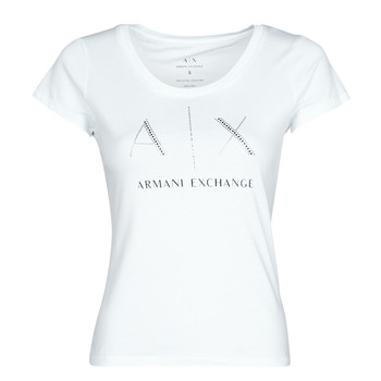 Vêtements Femme T-shirts manches courtes Armani Exchange 8NYT83 Blanc