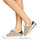 Chaussures Femme Baskets basses Meline IN1344 Blanc / Beige / Doré