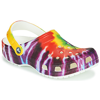 Chaussures Femme Sabots Crocs CLASSIC TIE DYE GRAPHIC CLOG Multicolore