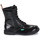 Chaussures Femme Boots Kickers MEETICKZIP Noir Vernis