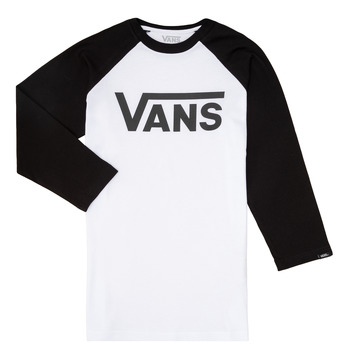 Vêtements Garçon T-shirts manches longues Vans VANS CLASSIC RAGLAN Noir / Blanc