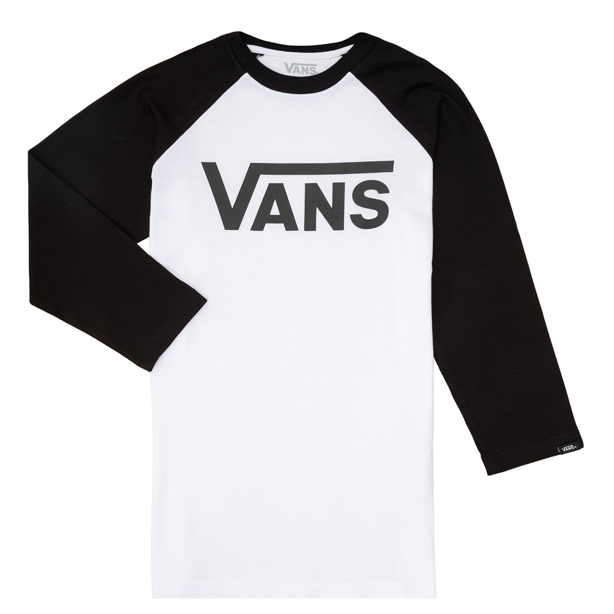 Vêtements Enfant T-shirts manches longues Vans VANS CLASSIC RAGLAN Noir / Blanc