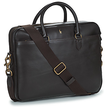Polo Ralph Lauren COMMUTER-BUSINESS CASE-SMOOTH LEATHER Marron