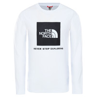 Vêtements Garçon T-shirts manches longues The North Face NEW BOX LOGO TEE Blanc