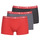 Sous-vêtements Homme Boxers DIM COTON STRETCH PACK X3 Gris / Rouge / Noir