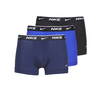 Sous-vêtements Homme Boxers Nike EVERYDAY COTTON STRETCH X3 Noir / Marine / Bleu