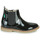 Chaussures Fille Boots Kickers TYPIK Noir Verni