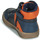 Chaussures Garçon Baskets montantes Kickers LOWELL Marine/ Orange