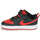Chaussures Enfant Baskets basses Nike COURT BOROUGH LOW 2 TD Noir / Rouge