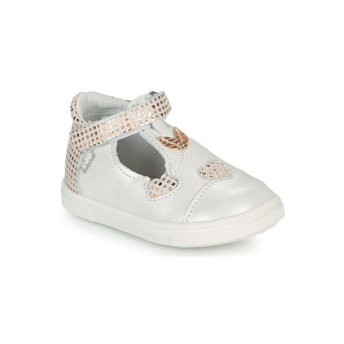 Chaussures Fille Ballerines / babies GBB EMILA Blanc / Rose gold