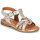 Chaussures Fille Sandales et Nu-pieds GBB EGEA Blanc / Rose gold