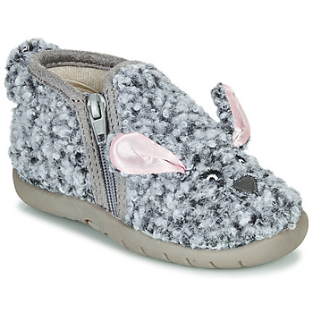 Chaussures Enfant Chaussons Little Mary LAPINZIP Gris