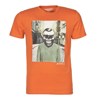 Vêtements Homme T-shirts manches courtes Jack & Jones JORSKULLING Orange