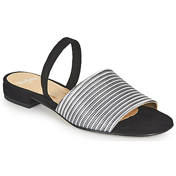 Chaussures Femme Sandales et Nu-pieds Perlato 11117-YORK-ARGENT-CAM-NOIR Noir / Argent