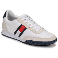 Chaussures Homme Baskets basses Tommy Jeans LOW PROFILE MIX RUNNER RETRO Blanc / Bleu / Rouge