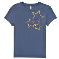 Vêtements Fille T-shirts manches courtes Only KONMOULINS STAR Bleu