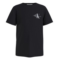 Vêtements Garçon T-shirts manches courtes Calvin Klein Jeans CHEST MONOGRAM TOP Noir
