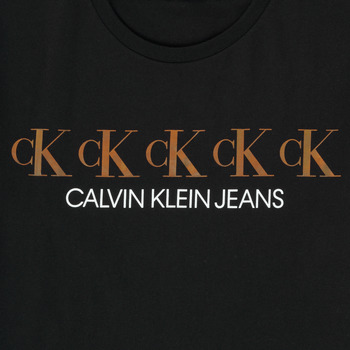 Calvin Klein Jeans CK REPEAT FOIL BOXY T-SHIRT Noir