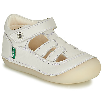 Chaussures Fille Ballerines / babies Kickers SUSHY Blanc